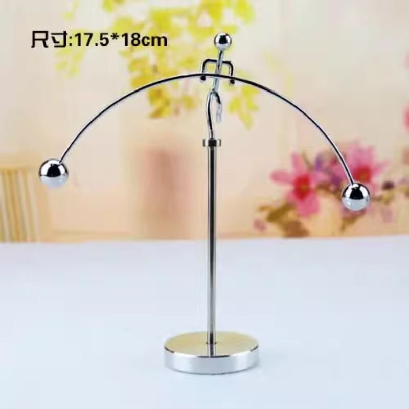 创意摆件牛顿平衡摆不倒翁摆件举重小铁人毕业送礼送男女生日礼物