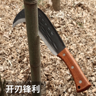 砍柴刀砍树神器镰刀户外专用工具锰钢弯刀特殊钢柴刀劈柴高硬度