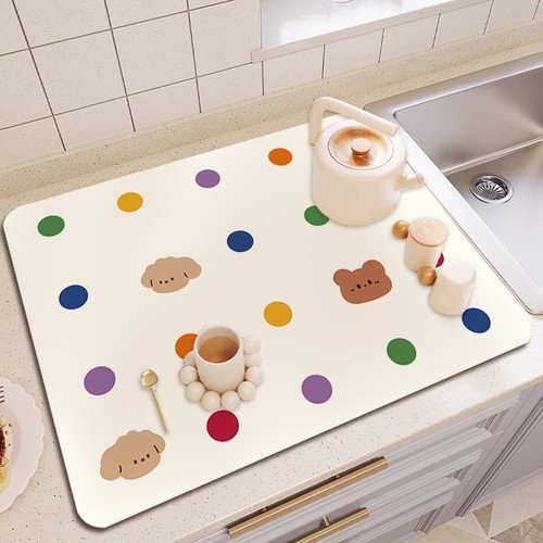 厨房台面沥水垫洗手台硅藻泥吸水垫桌垫保护垫餐垫隔热垫餐桌防滑