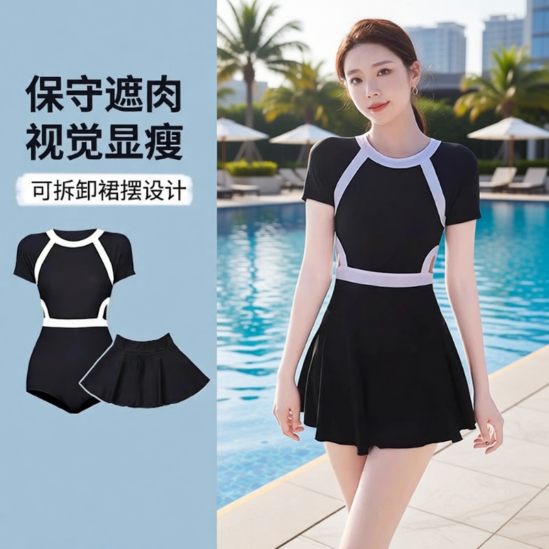 佑游2025新款连体高级感泳衣