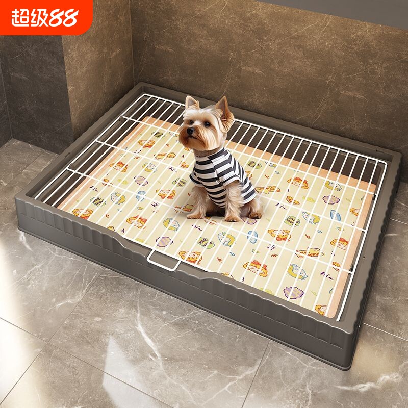 狗狗厕所超大号中小型犬防踩漏尿平板厕所加高围栏防外溅训厕专用图片