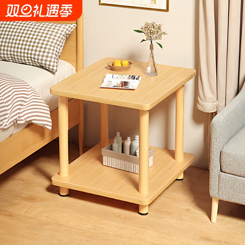 床头柜床边置物架简约现代小型家用卧室出租房用可移动沙发边几