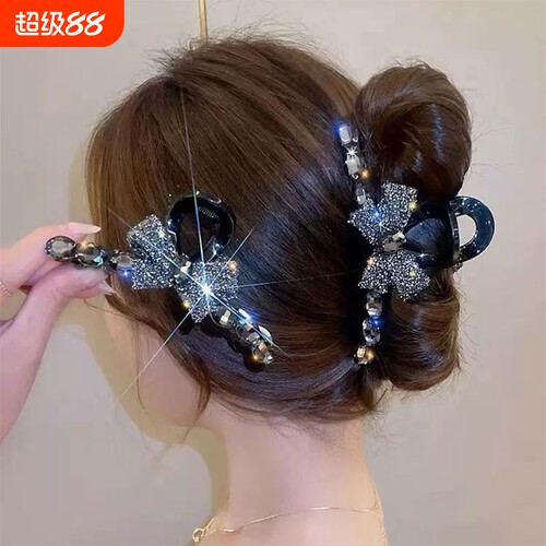 满钻大号11cm抓夹女高级感鲨鱼夹