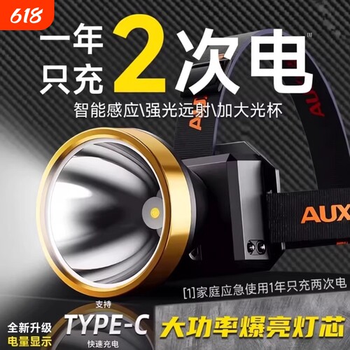 长续航户外头戴式钓鱼专用矿灯