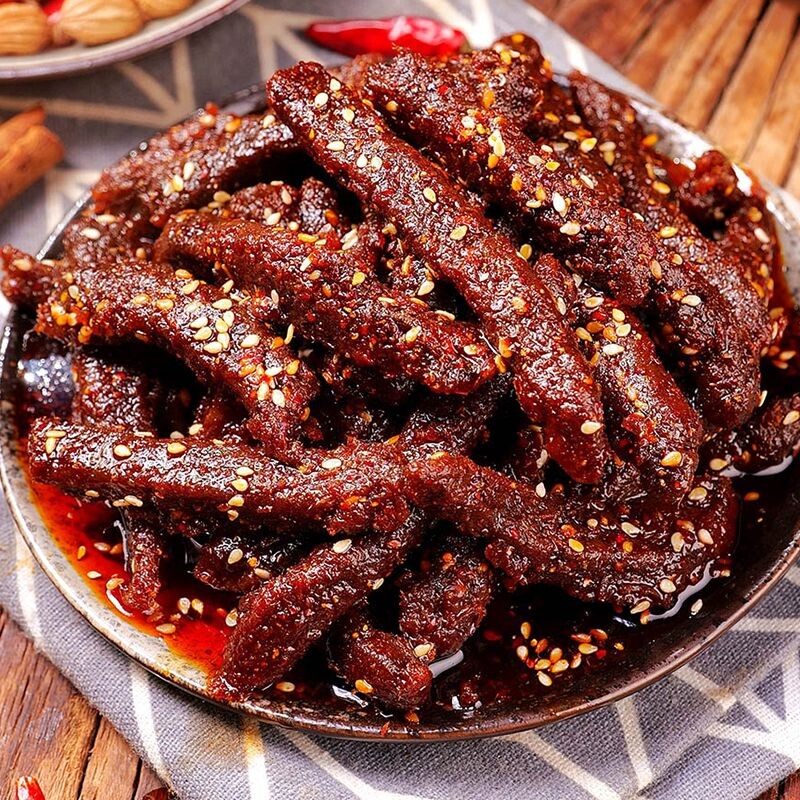 重庆牛肉干牛肉麻辣泡椒四川解馋零食小吃川渝下酒菜五香辣味香辣