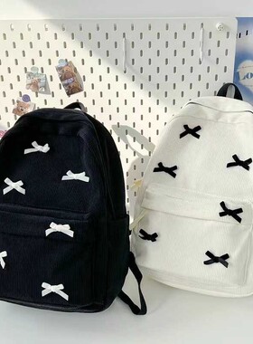 可爱蝴蝶结背包女韩系高中双肩包