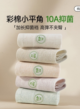 平角内裤女士纯棉10A抗菌全棉加长裆2026新款无痕高腰小四角短裤