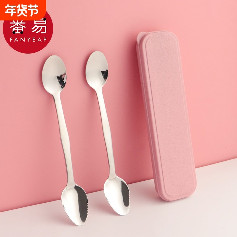 勺子/刮泥勺A1pl200-刮苹果泥勺子不锈钢辅食餐具挖勺婴幼儿工具