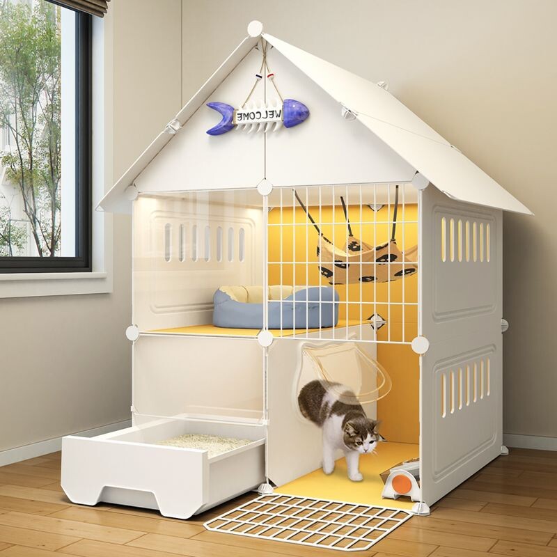 猫笼子家用室内猫窝猫厕所一体猫别墅养猫专用猫空笼超大自由空间