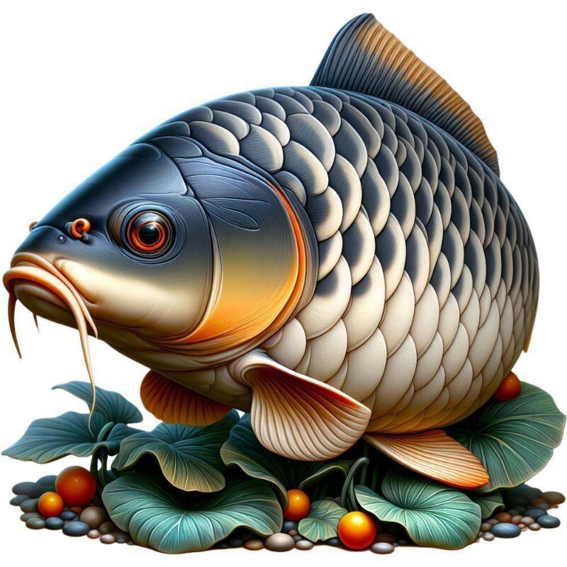 新款彩色创意鲤鱼墙贴画五彩防水卧室电脑桌客厅墙刮痕遮丑贴纸