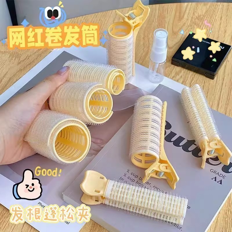 卷发筒八字刘海卷发根蓬松夹