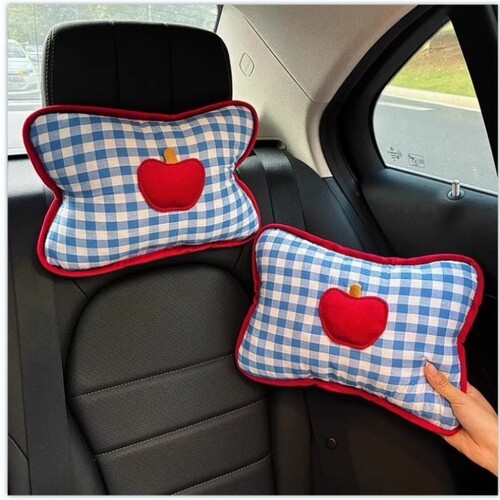 汽车头枕护颈枕座椅车载苹果靠枕可爱2025新款车用高级感车内枕头