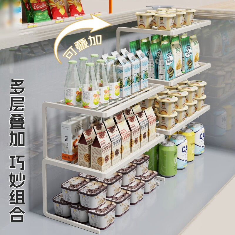 家用冰柜内部置物架冰箱分层神器图片