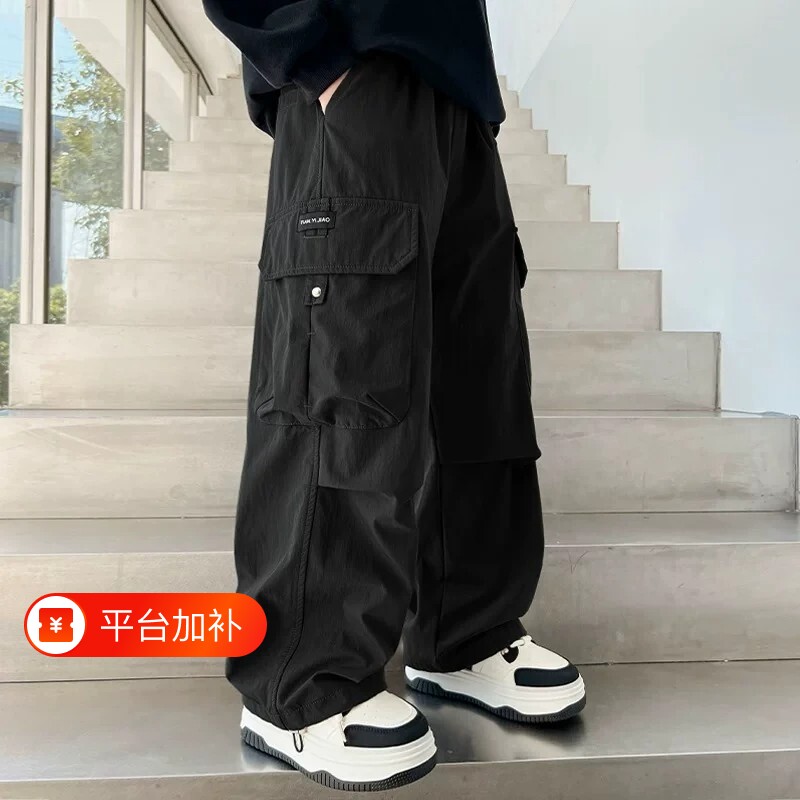 童装男童裤子2027新款男孩工装裤儿童春夏秋运动裤中大童休闲长裤