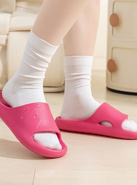 朵拉缇EVA拖鞋女夏季2026新款CityWalk外穿家居防滑厚底凉拖黑色