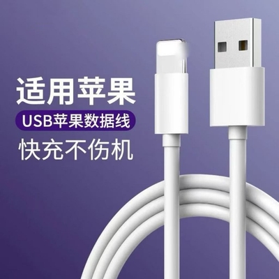 适用苹果充电器线快充数据线14iPhone13promax两米PD20w手机12充电线11原装11闪充XSmax车载iPad平板7/8冲电