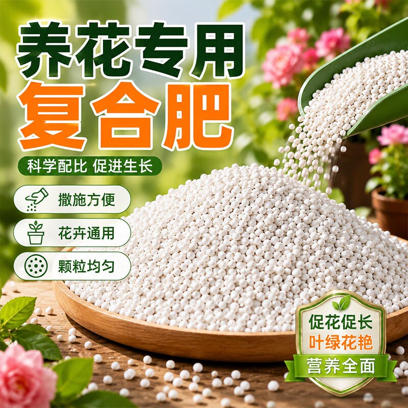 复合肥养花专用植物通用氮磷钾三元肥料三角梅月季果蔬菜盆栽花卉