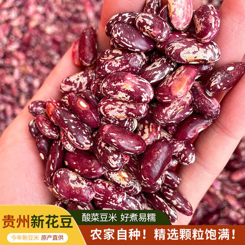 贵州新花豆花芸豆特产酸菜豆米农家杂粮花腰豆四季豆新货优质红豆
