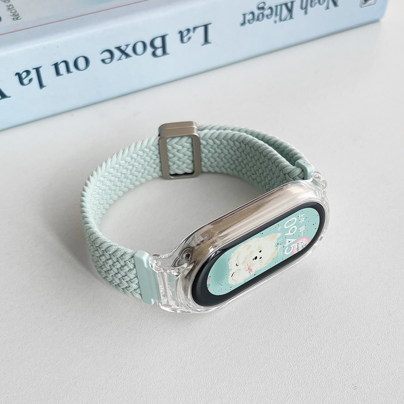 适用小米手环10/9手表带链编织磁吸8替换手表链nfc版智能运动手腕带高级感夏天女生八九十代新品创意手表配件