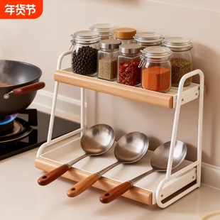 杯子收纳置物架家用桌面储物架家用台面多层杯架厨房调味料放置架