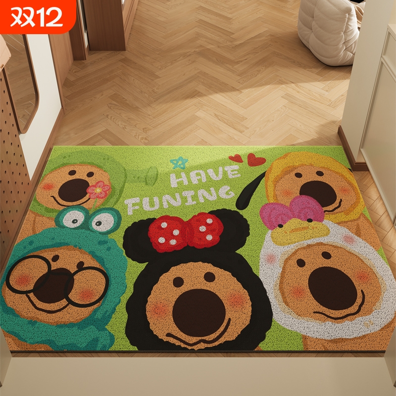 入户门地垫刮沙除尘地毯玄关进门大门口可裁丝圈门垫家用耐脏脚垫