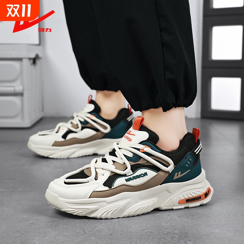 回力男鞋2025新款秋冬季运动鞋男款休闲百搭跑步男士软底老爹鞋