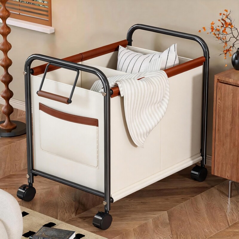 脏衣篓家用脏衣服收纳筐带轮可移动储物筐卫生间洗衣篮浴室置物架