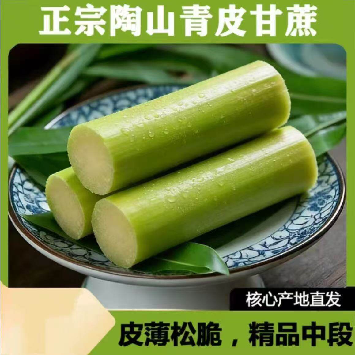 【陶山甘蔗】正宗2026当季青皮切段果蔗孕妇水果独立包装顺丰发货