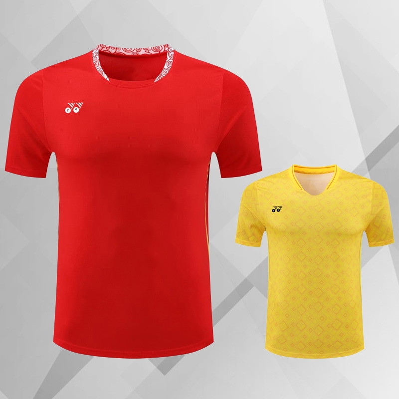 2025夏季yy羽毛球服短袖男女运动套装速干透气儿童球衣大赛训练服