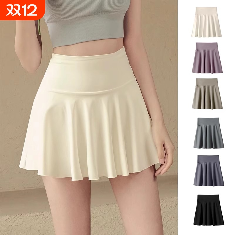 防走光羽毛球运动瑜伽短裙女裙裤