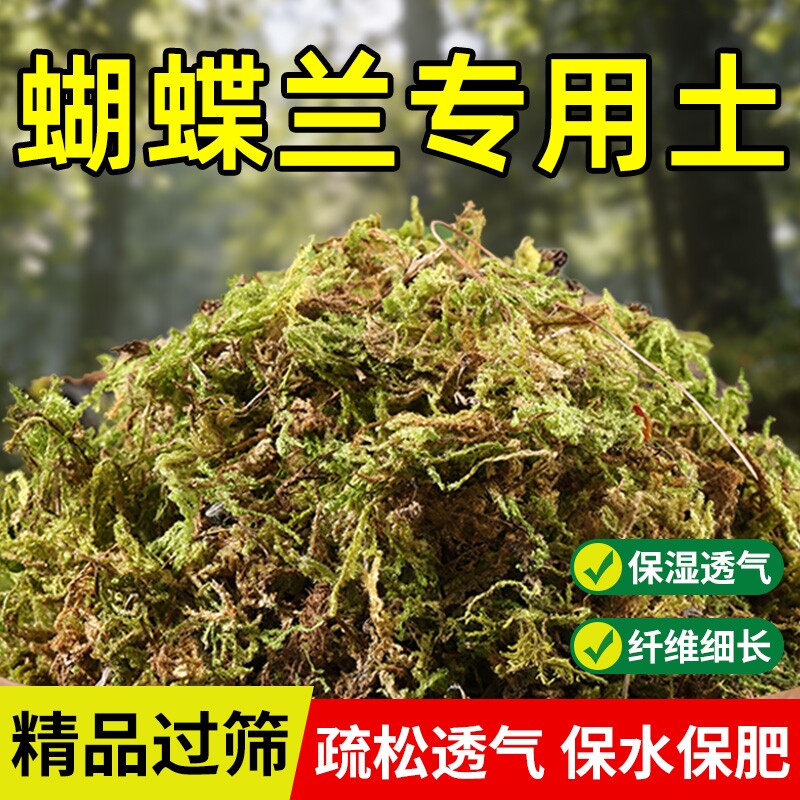 干苔藓青苔水苔石斛兰植料盆栽土兰花营养土种植土蝴蝶兰专用苔藓