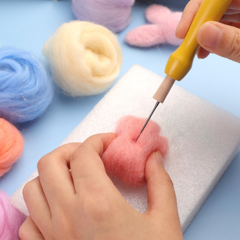 羊毛毡戳戳乐戳针手工DIY工具细中粗针星针旋风针极细精修针