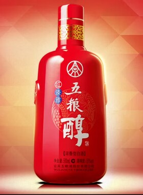【正品包邮】四川 宜宾 五粮醇 红淡雅50度白酒浓香型500ml铁盒装