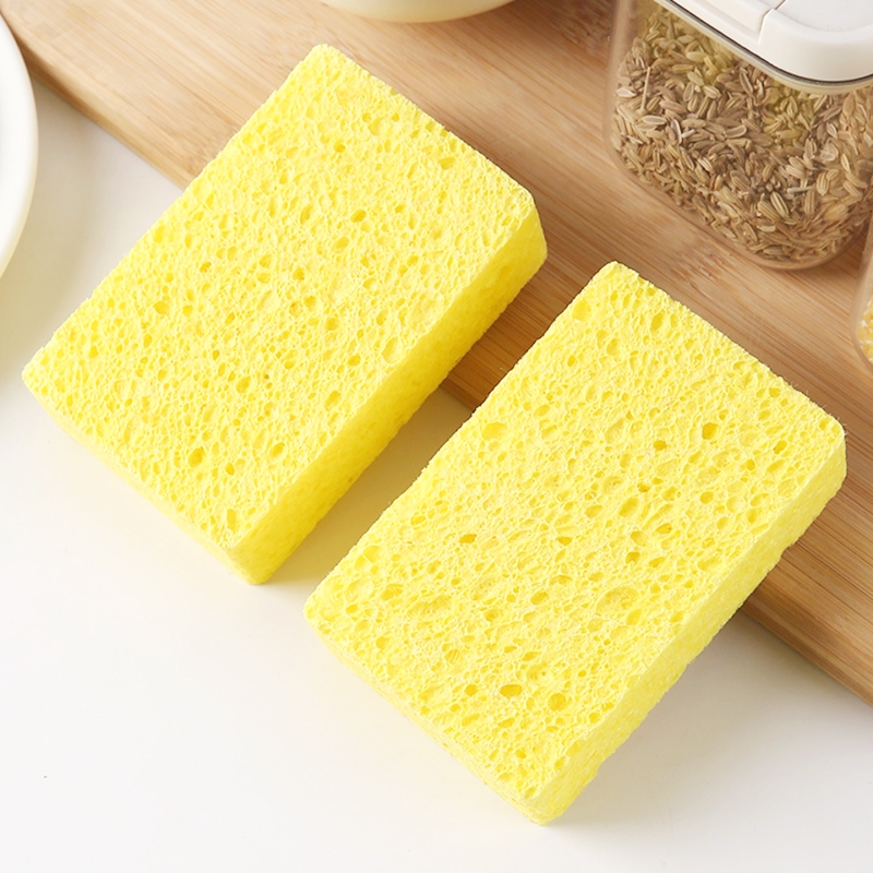 T海绵擦D1pn0-厨房洗碗清洁海绵块家用抹布刷碗刷锅去污百洁布
