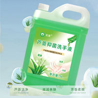 A 10-pound large bottle of aloe vera antibacterial hand sanitizer for commercial hotels and guesthouses and household cleaning, moisturizing and fragrant thumbnail 2