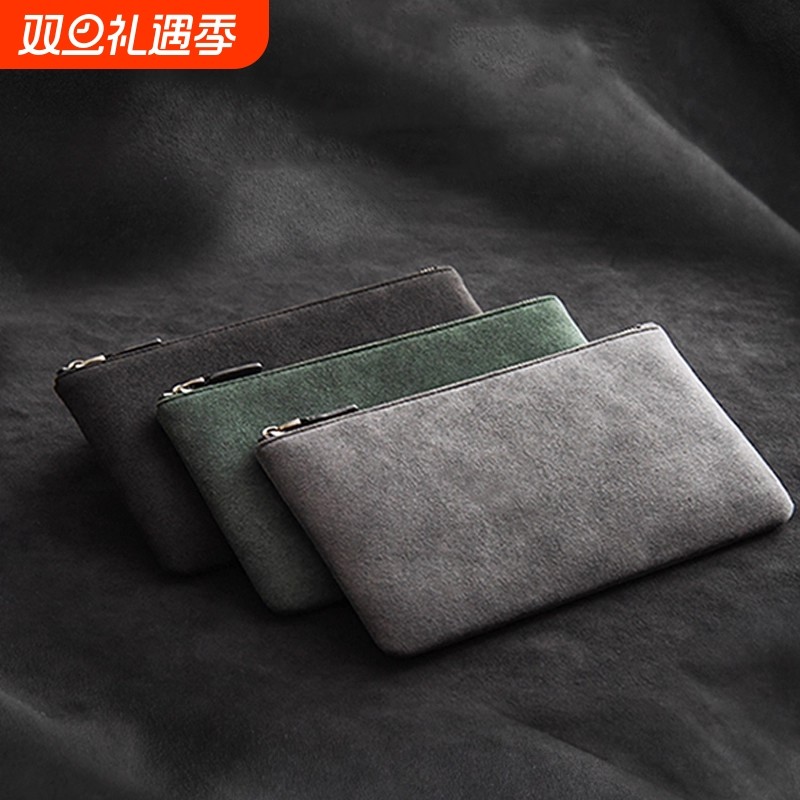 纯色男士手拿包商务新款手包简约手机包信封钱包小包潮牌大容量