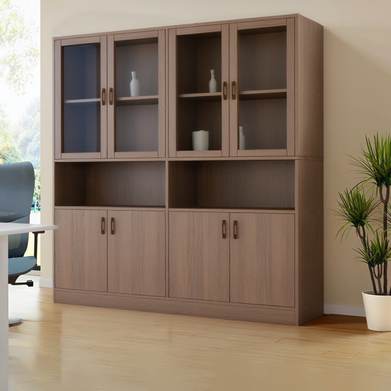 文件柜办公室收纳柜资料柜储物柜办公柜子员工档案柜木制储物书柜