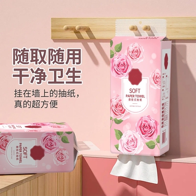 擦手纸卫生纸抽悬挂抽取式原木