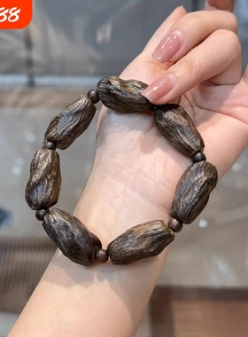 新款精品沉香木达拉干随形手串文玩配件手工DIY手串手链时尚饰品