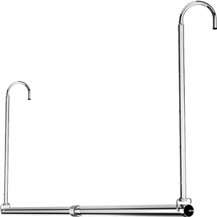 阳台可伸缩晾衣杆悬挂式免打孔家用挂衣杆吊挂晒被神器折叠晾衣架