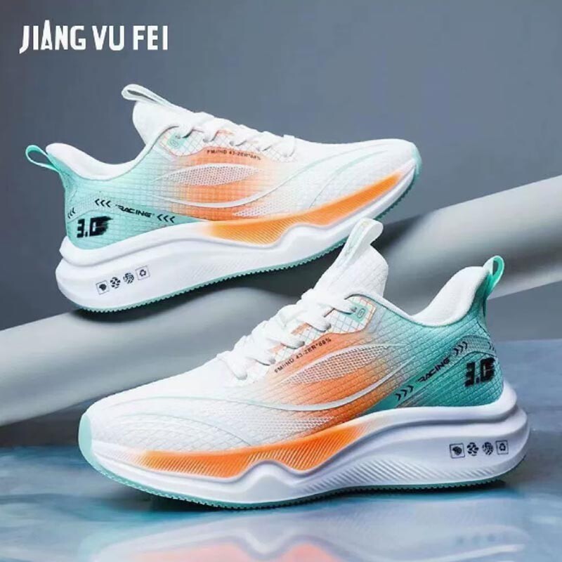 春夏季新款超轻跑鞋运动鞋透气减震软底学生轻便跑步男鞋防滑竞速