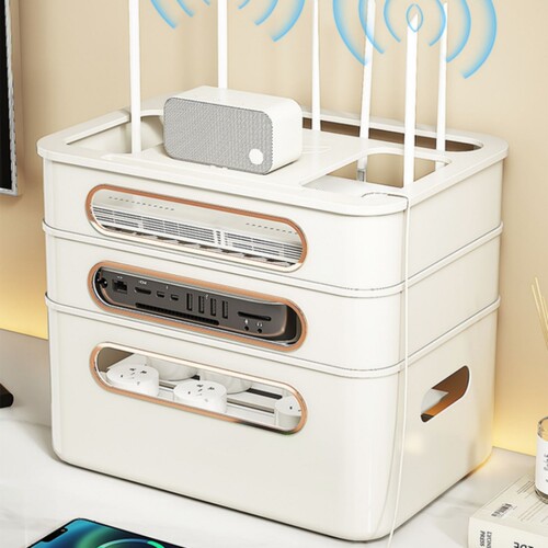 wifi路由器收纳盒电视机