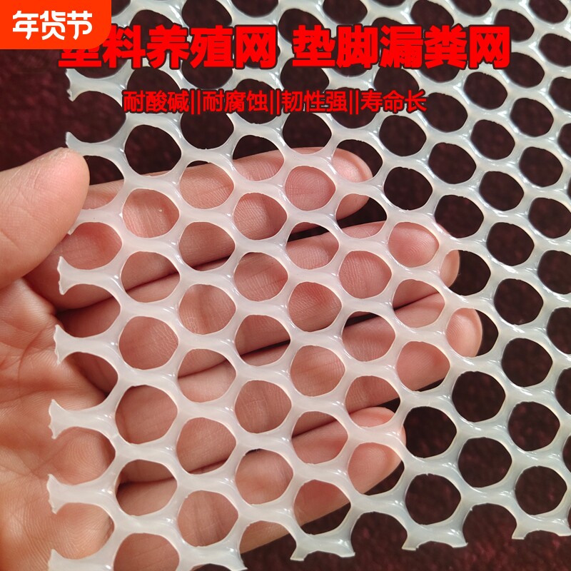 塑料平网养殖网鸡笼垫脚养鸡舍鸭鹅漏粪小鸡育雏网床垫网加厚小孔