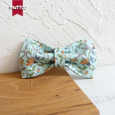 MUTTCO热转印花宠物狗项圈拉绳蝴蝶结 大中小犬领花饰品UDC-060