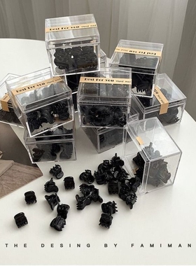 2024年小号抓夹刘海发夹碎发小夹子黑色新款侧边发卡发抓公主头饰