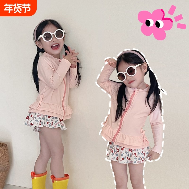 女童泳衣新款ins风宝宝防晒长袖连体裙式泳装沙滩温泉速干泳衣裤,童装/婴儿装/亲子装,泳衣裤,淘宝优惠券,粉丝福利购,淘宝优惠卷