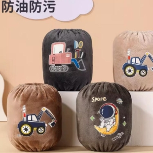 套秋冬季 新款 男童可爱保暖防污小孩婴儿护袖 3岁1 宝宝套袖 儿童袖