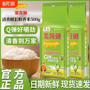 金龙鱼清香稻长粒香米500g东北大米米饭1斤装 生态优质真空整箱