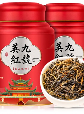 正宗古树红茶广州特产浓香英红九号英德红茶罐装茶叶500g送礼袋