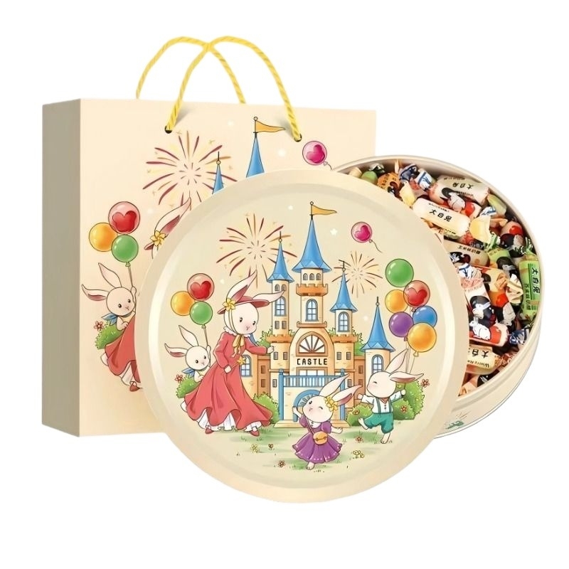 大白兔奶糖手提盒 258g*1盒 浪漫城堡款原味/混合味多规格